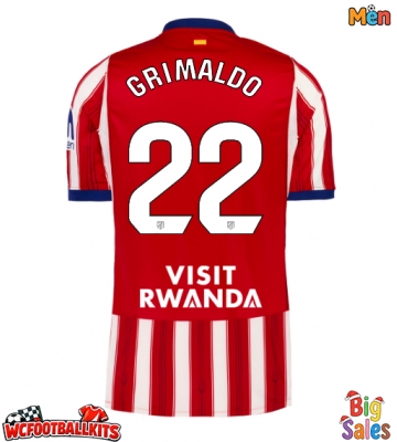 Atletico Madrid Alejandro Grimaldo #22 Replica Home Stadium Shirt 2026-27 Short Sleeve